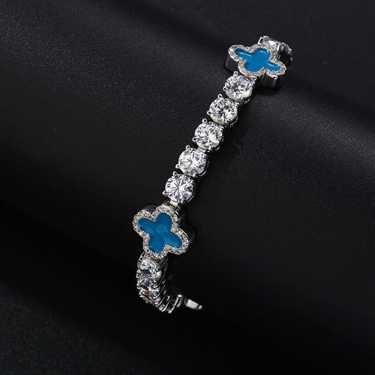 Lucky Clover Tennis Bracelet