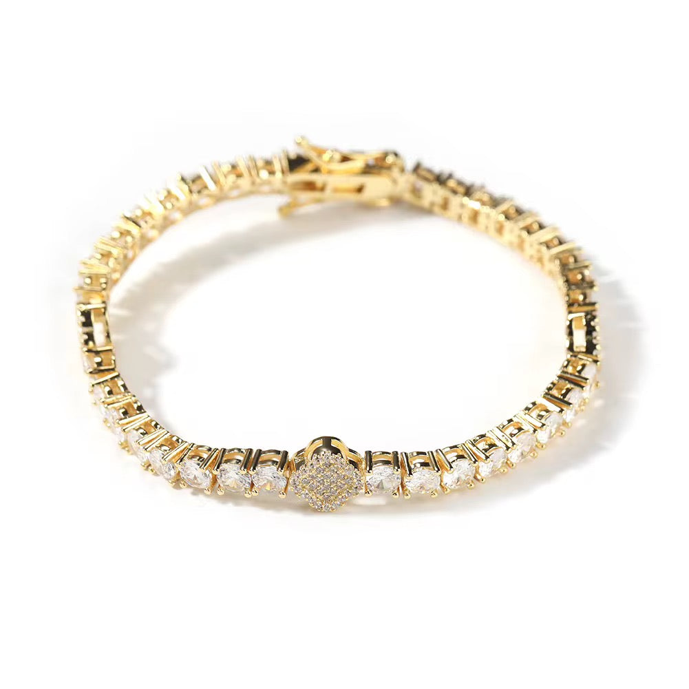 Lucky Clover Tennis Bracelet