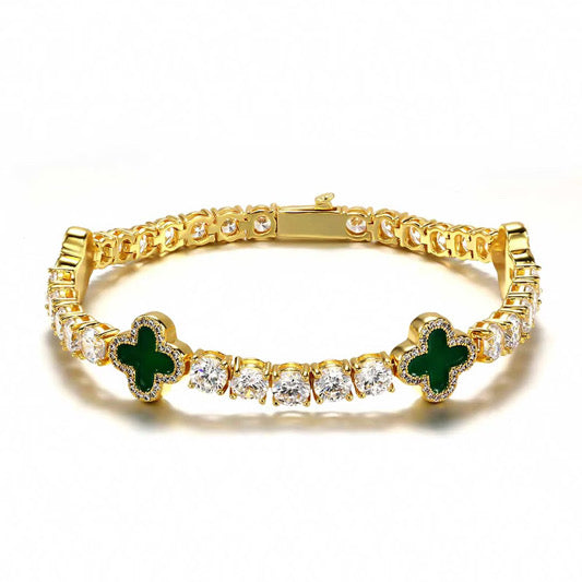 Lucky Clover Tennis Bracelet