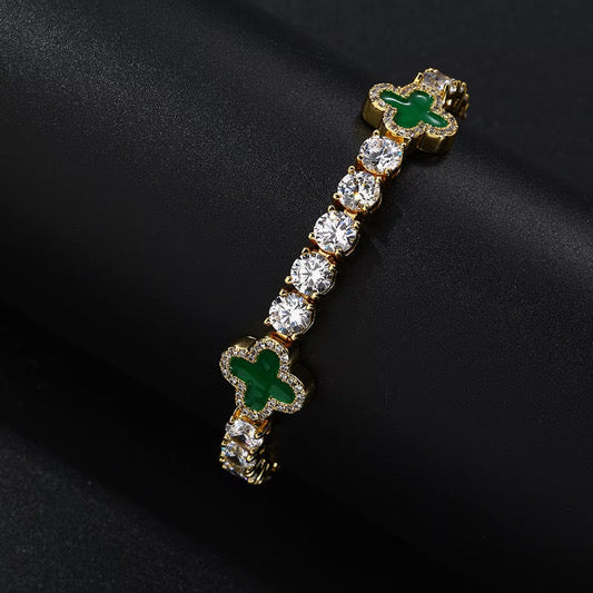 Lucky Clover Tennis Bracelet