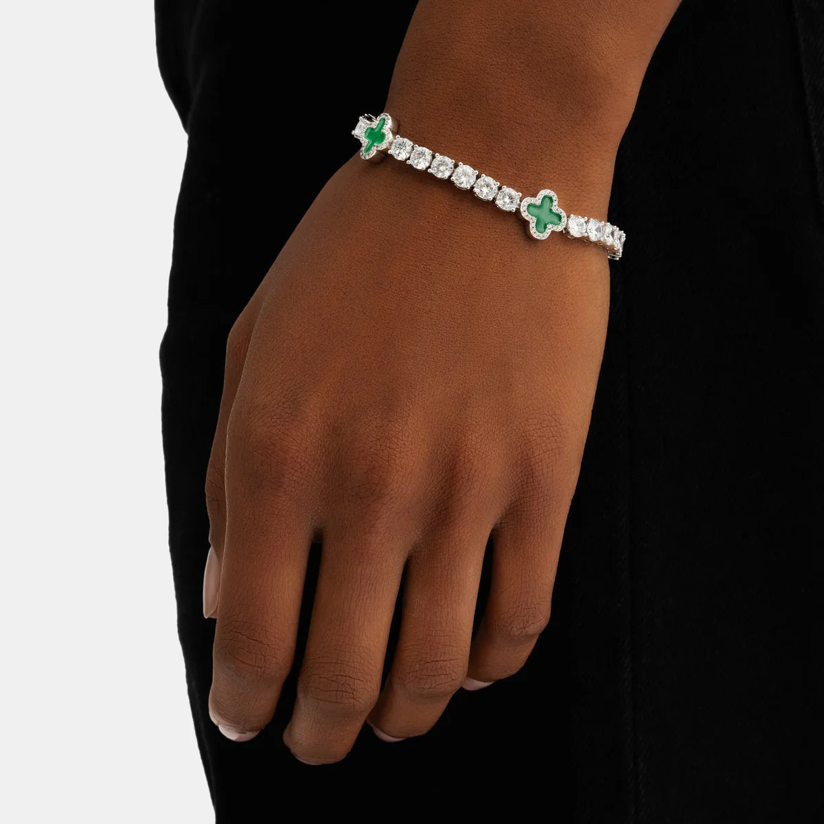 Lucky Clover Tennis Bracelet