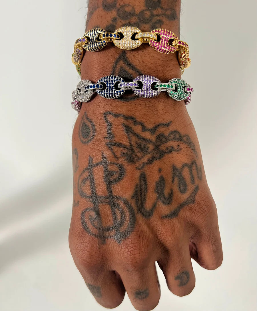 Mariner Link Coffee Bean Bracelet