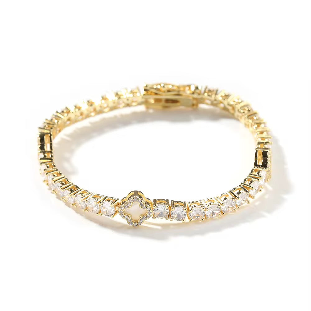 Lucky Clover Tennis Bracelet