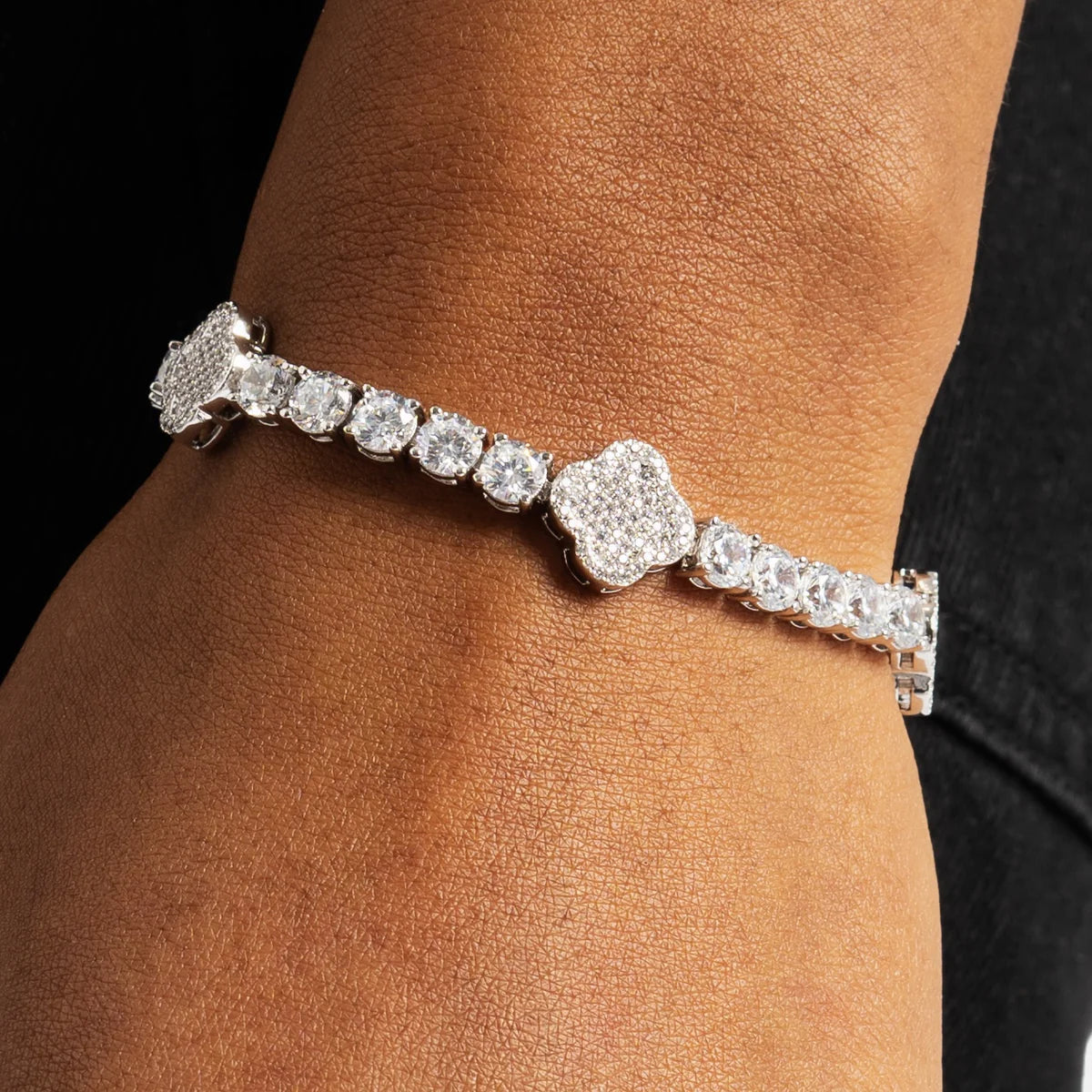 Lucky Clover Tennis Bracelet