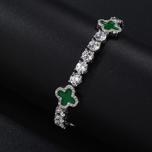 Lucky Clover Tennis Bracelet