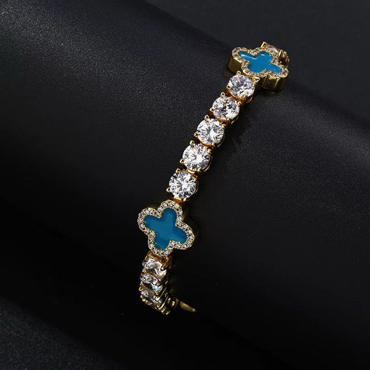 Lucky Clover Tennis Bracelet