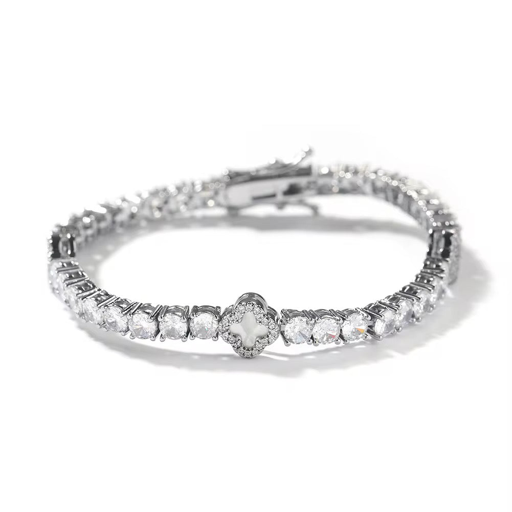 Lucky Clover Tennis Bracelet