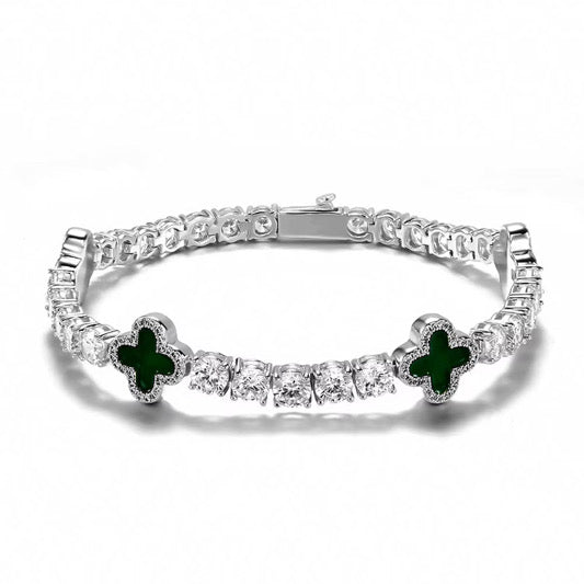 Lucky Clover Tennis Bracelet