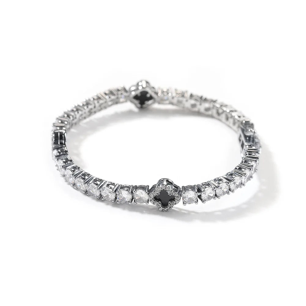 Lucky Clover Tennis Bracelet