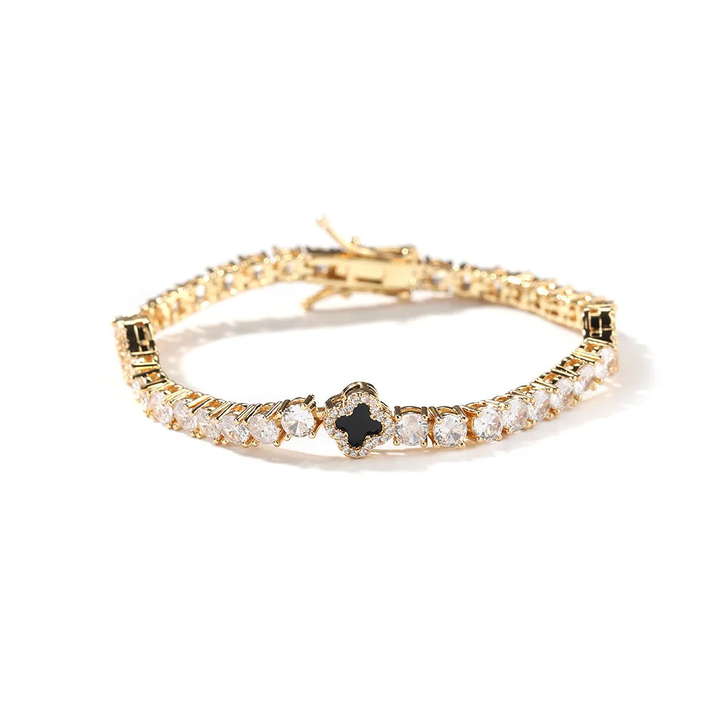Lucky Clover Tennis Bracelet