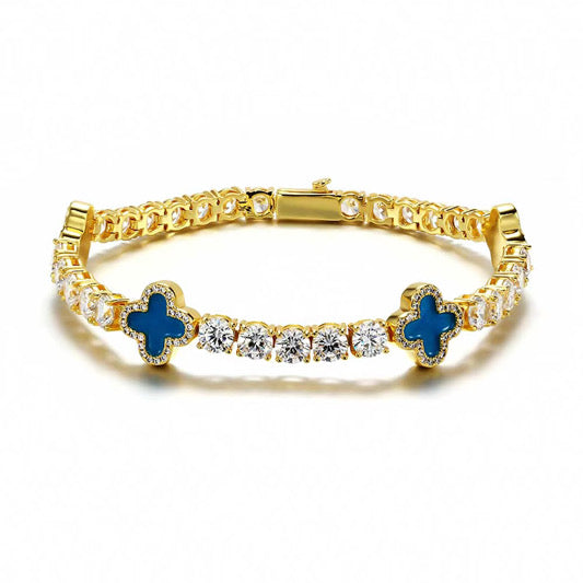Lucky Clover Tennis Bracelet